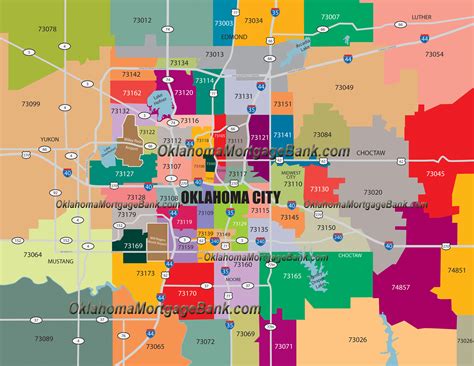 MAP Zip Code Map Of Oklahoma City